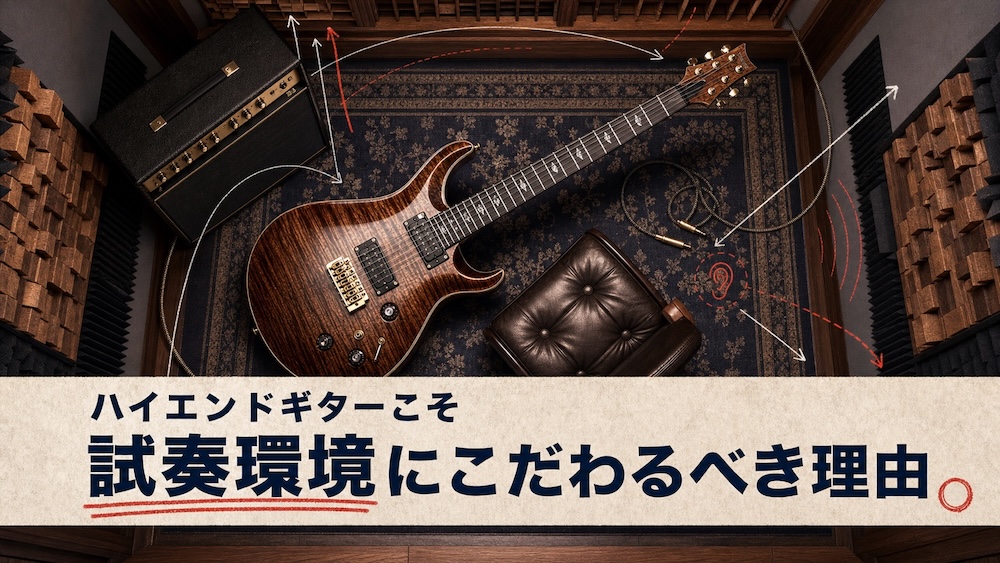 ハイエンドギターこそ試奏環境にこだわるべき理由